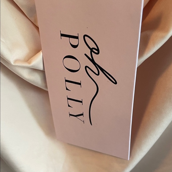 Oh Polly Satin Slip Dress in Buttercream - Picture 2 of 9